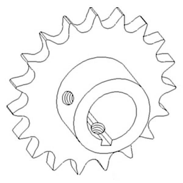 Aftermarket AH147557 Combine Return Tailings Upper Sprocket Fits JD 9560STS 9570STS 9650STS COH60-0108 - main